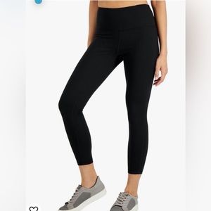 ID Ideology Women's Essentials Sweat Set 7/8 Length Leggings Black